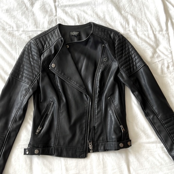 Topshop faux leather jacket - Picture 1 of 6
